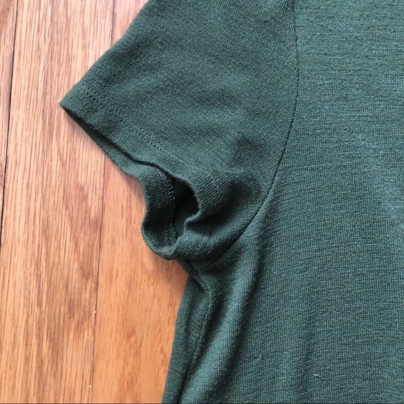 GAP Softspun Short Sleeve T-Shirt Dress, Green - Picture 9 of 12